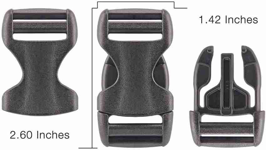 2PC Plastic Strap Adjustable Buckle Side Release Clips Webbing Rucksack  10-50mm✓