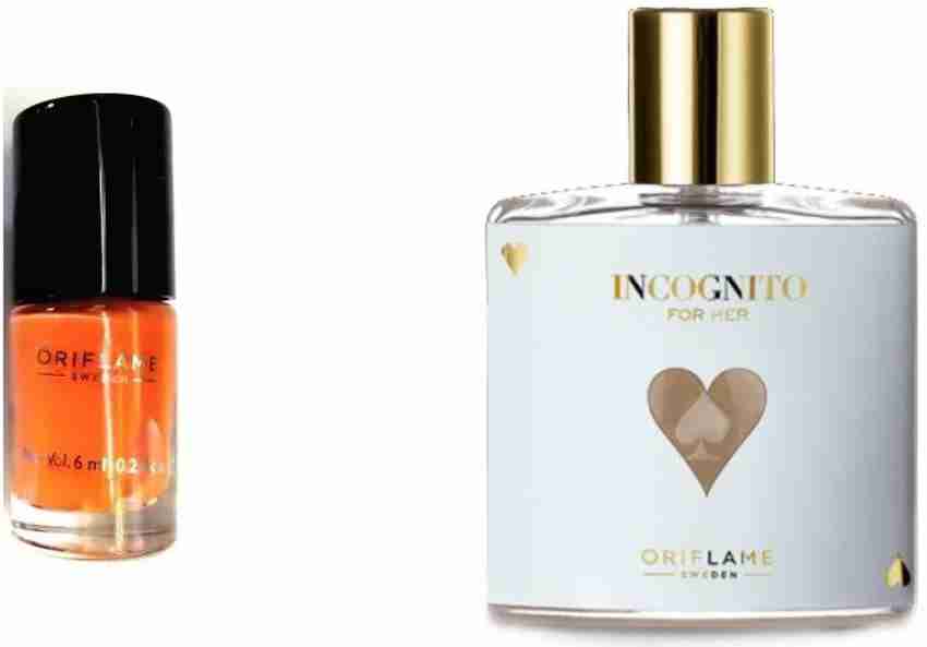 Oriflame incognito for her edt and nail polish combo Price in