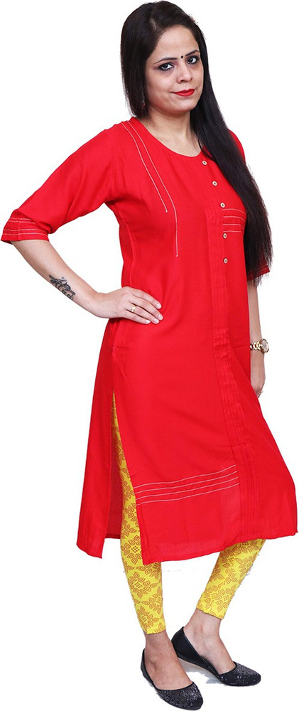 Printed leggings deals with long kurti