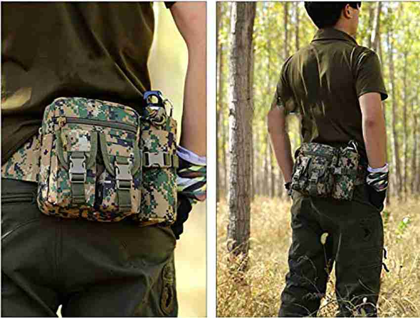 Waterproof Nylon Men Fanny Pack Tactical Hiking Outdoor Camping Waist Bag 