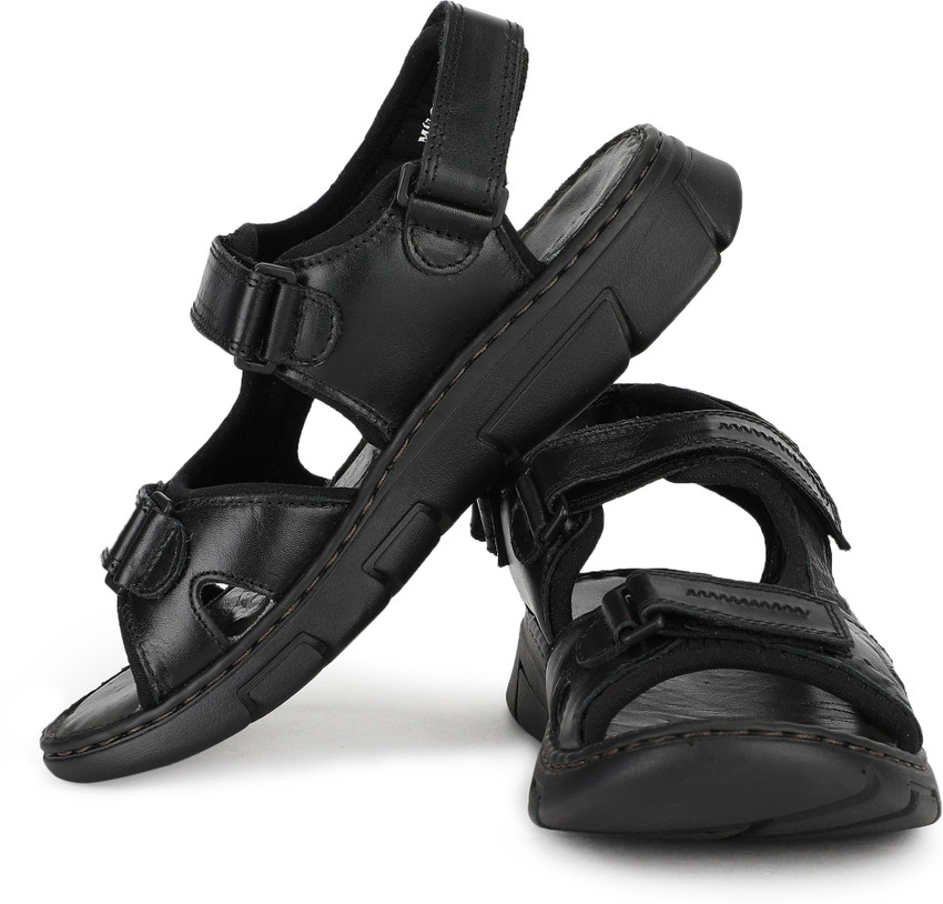 Woodland black sandals hot sale