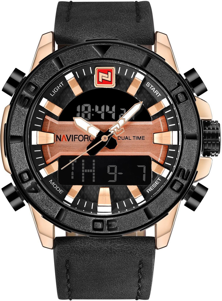 NAVIFORCE Formal Luxury Analog Digital Watch For Men Buy