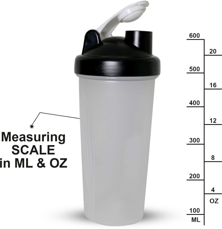 Protein Shaker Bottle 700 ML with Mixball & Powder Compartment 200