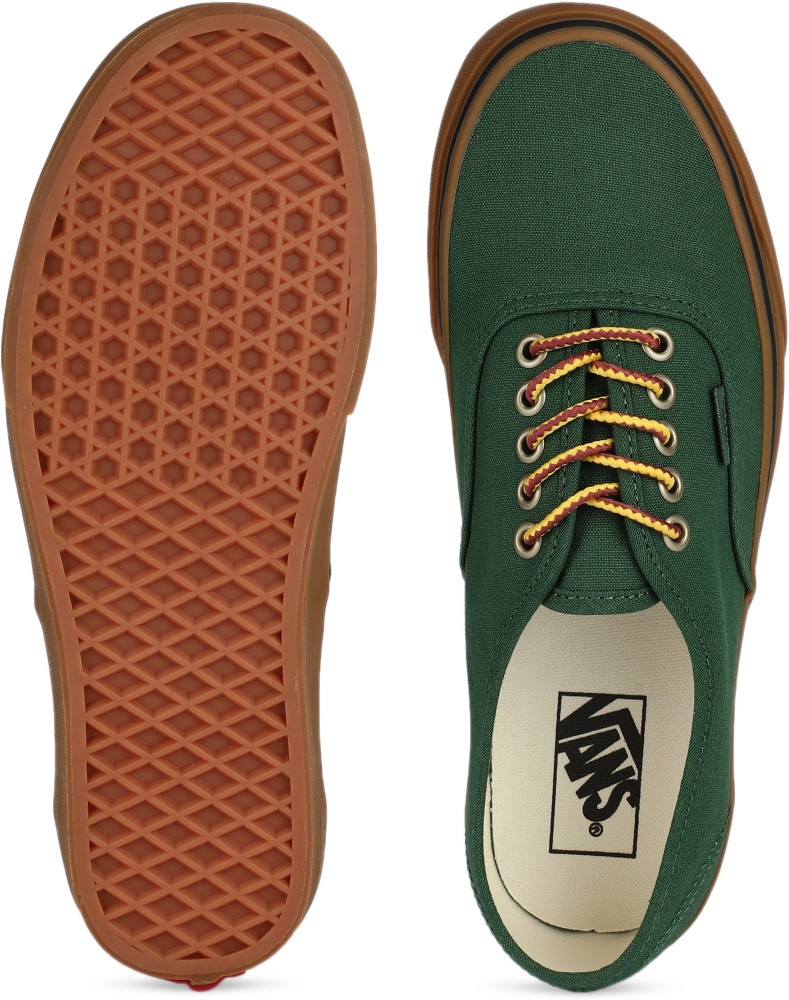 Green vans gum outlet sole