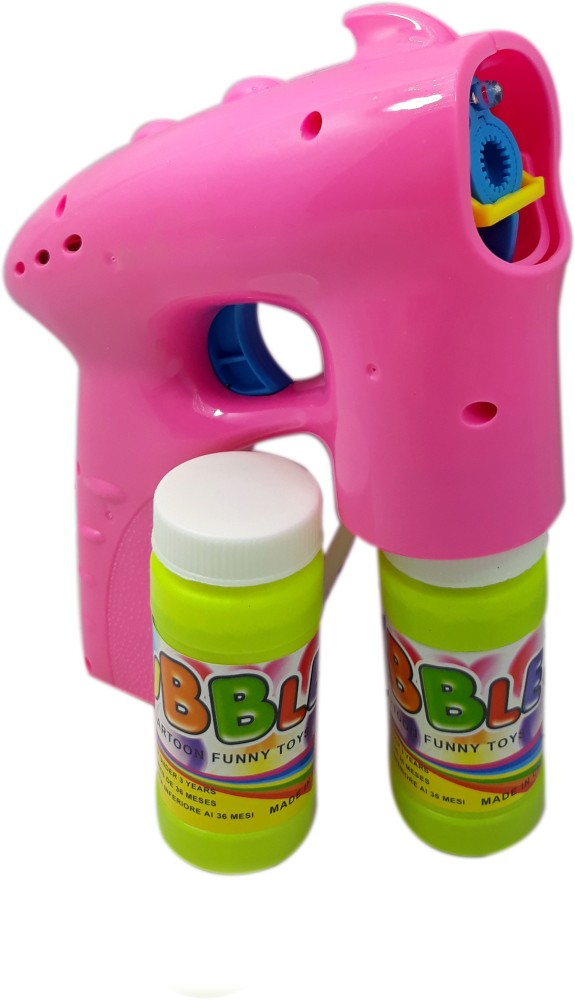 Battery operated deals bubble gun toy