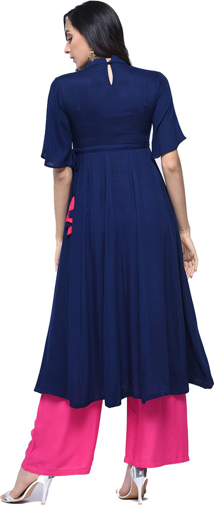 Zoeyams Women Embroidered Anarkali Kurta Buy Zoeyams