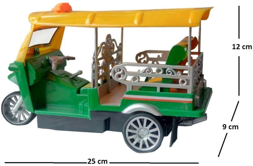 jk int AUTO Rickshaw Remote Controlled Model Toy for Kids