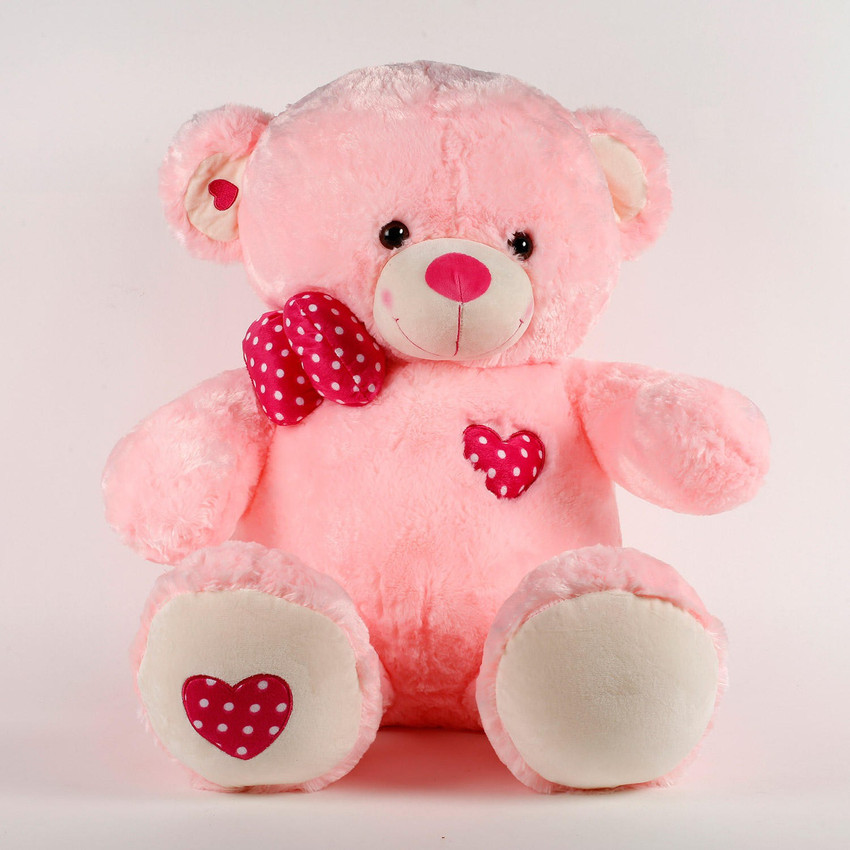 Ferns N Petals Combo Big Teddy Bear For Valentines Day Birthday