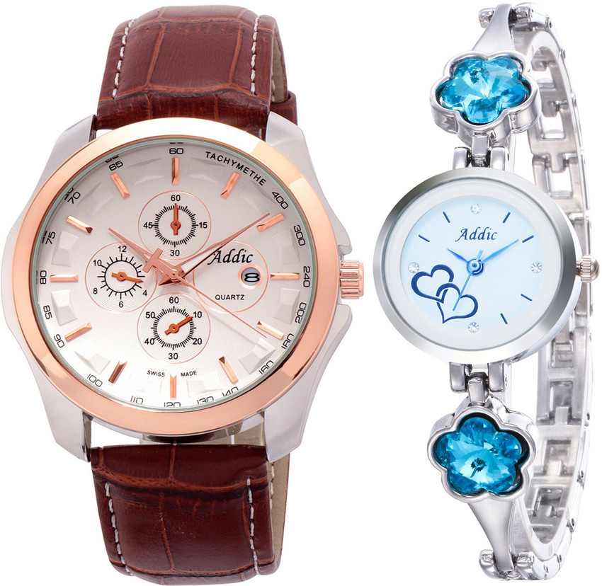 Addic analog white dial women's watch store