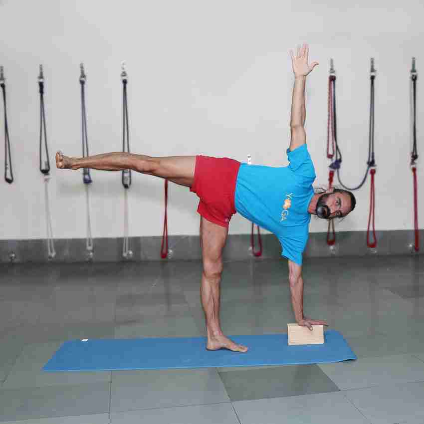 FirstFit Yoga Block, Non-Slip and Supra Grip Natural Cork Yoga