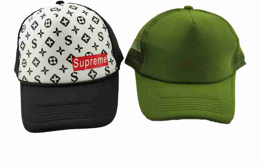 Supreme cap printed pack of 2