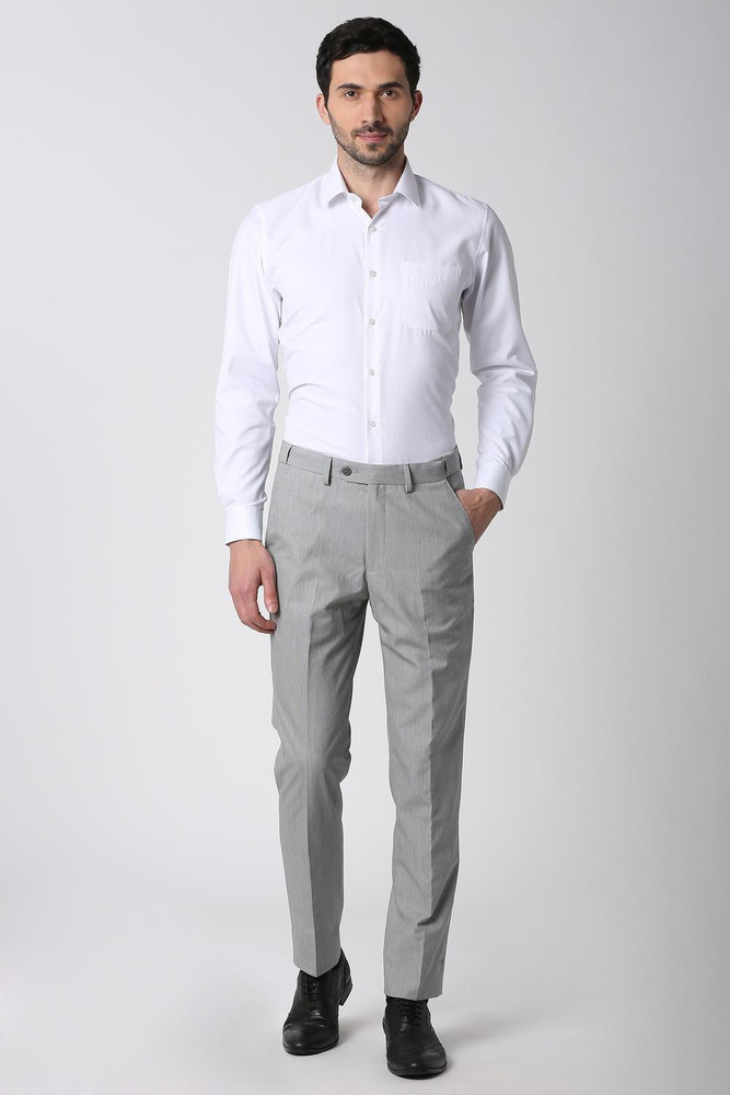 PETER ENGLAND Men Self Design Formal White Shirt Buy PETER