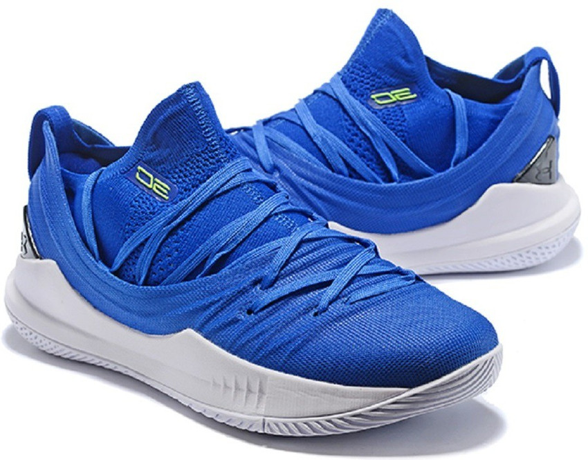 UnderArmour UA Curry 5 Low Royal Blue Basketball Shoes For Men