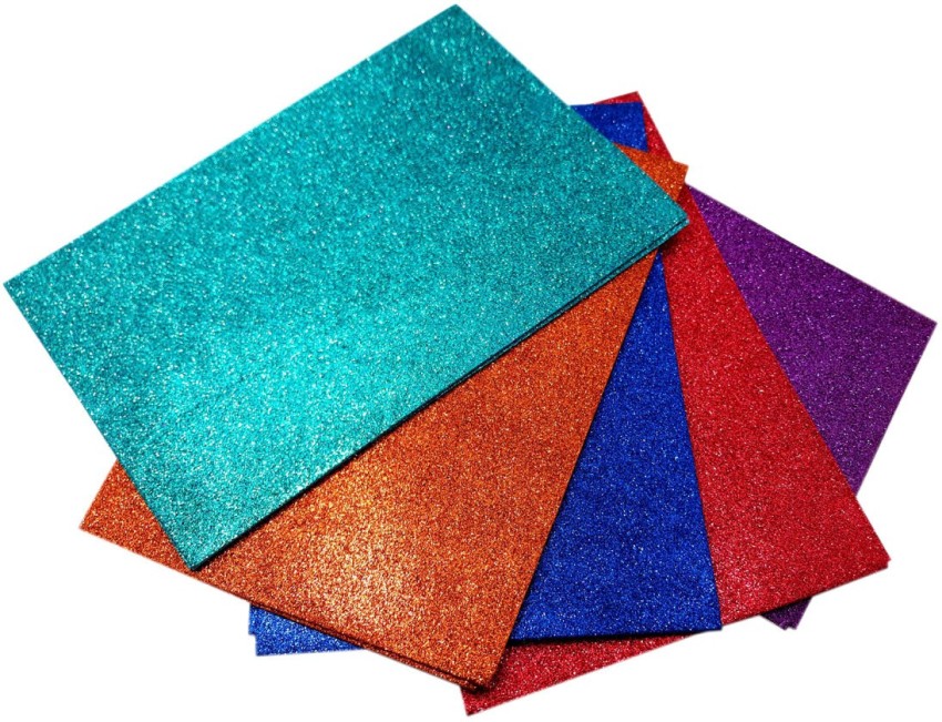 10 PCS A4 Glitter Premium Quality 12 Colours Arts Crafts foam Sheets