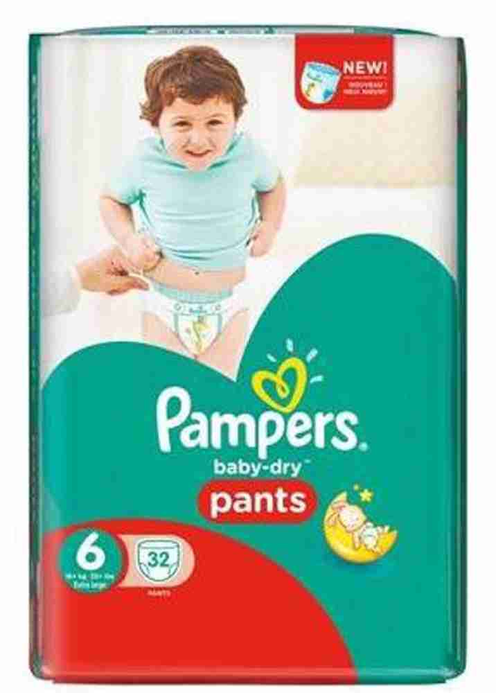 Pampers baby dry Pants (Size 6) 32pc (15+kg) - L - Buy 1 Pampers Tape  Diapers
