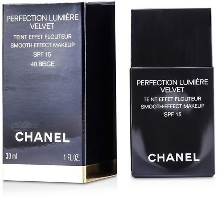 Chanel Perfection Lumiere Velvet Smooth Effect Makeup SPF15 - # 40  Beige_2466 Foundation - Price in India, Buy Chanel Perfection Lumiere  Velvet Smooth Effect Makeup SPF15 - # 40 Beige_2466 Foundation Online