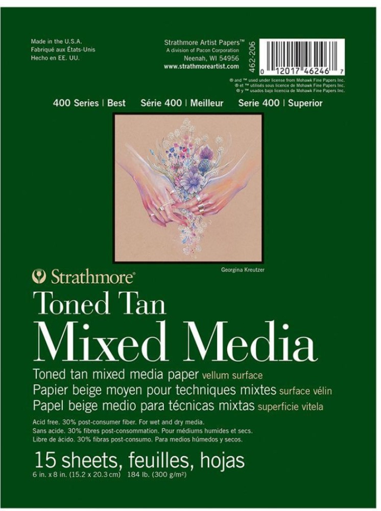 Strathmore 400 Series Mixed Media Pad, 11 x 14 in, 15 Sheets