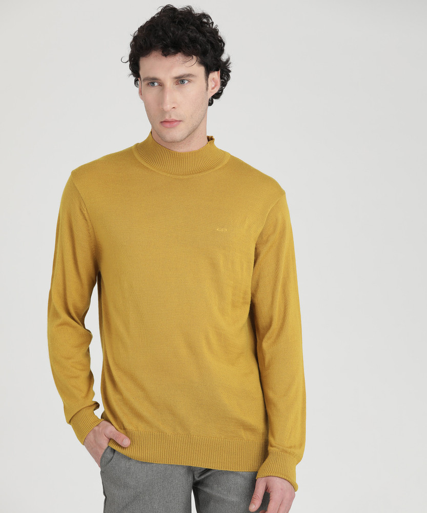 High neck mustard jumper new arrivals