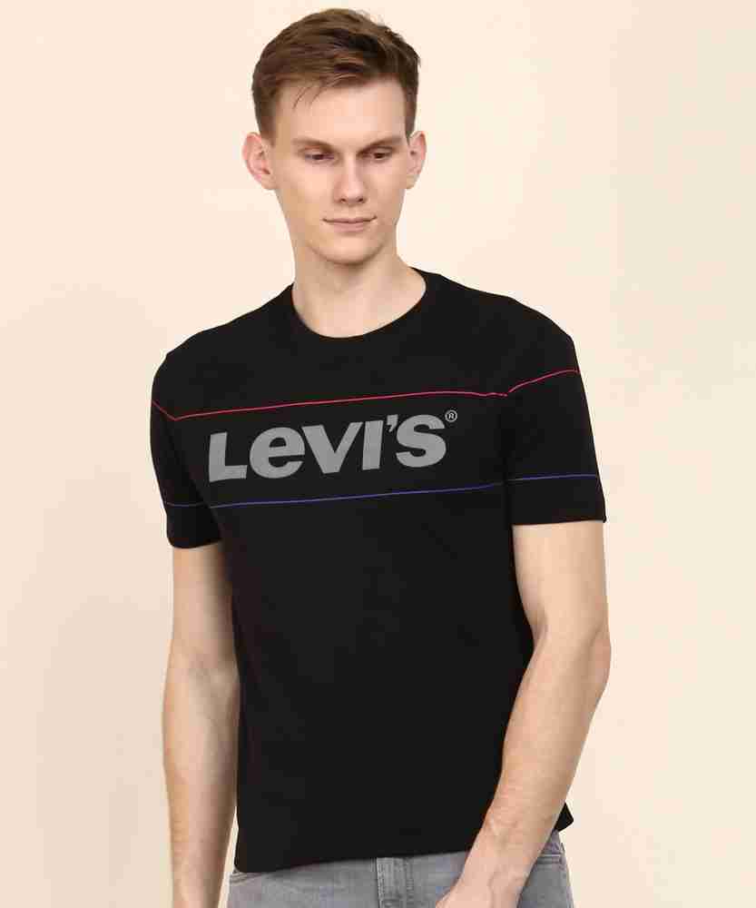 LEVI S Printed Men Round Neck Black T Shirt Buy LEVI S Printed Men Round Neck Black T Shirt Online at Best Prices in India Flipkart