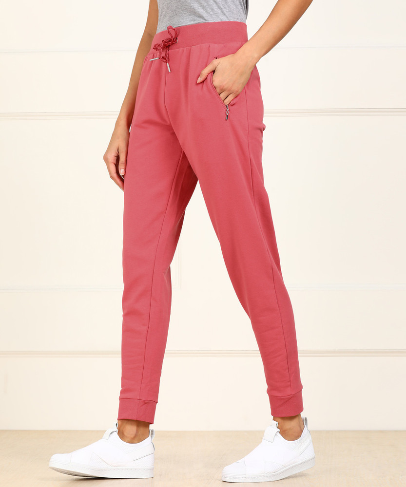 VAN HEUSEN Solid Women Pink Track Pants