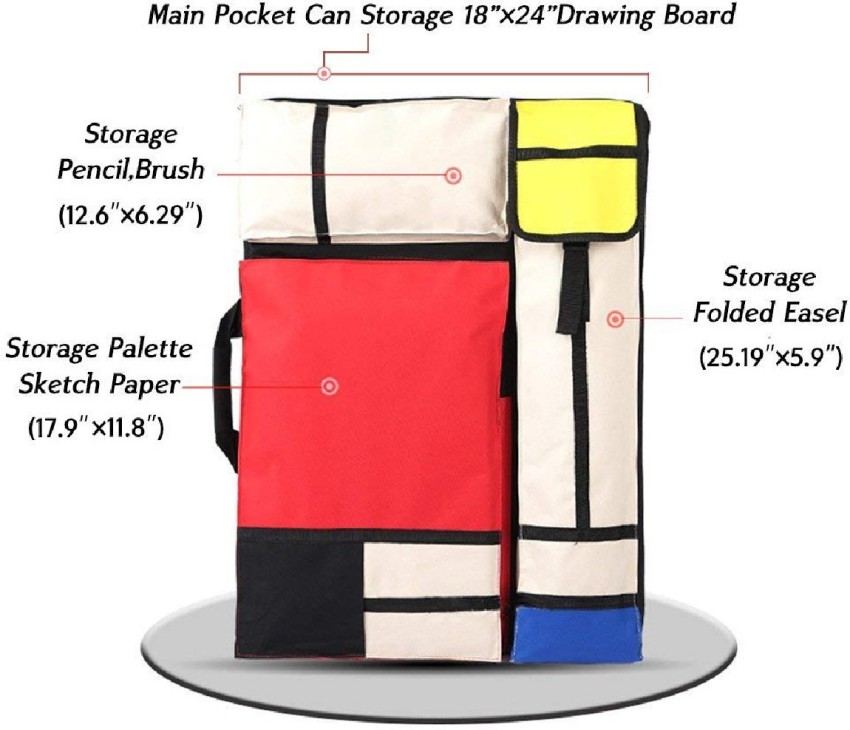 Portable Sketch Painting Case, Drawing Art Carrying Case