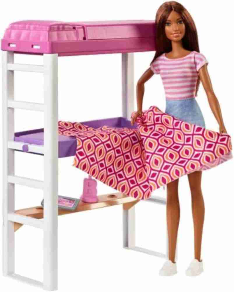 Doll Loft Bed Desk Playset . Buy Cartoon toys in India. shop for