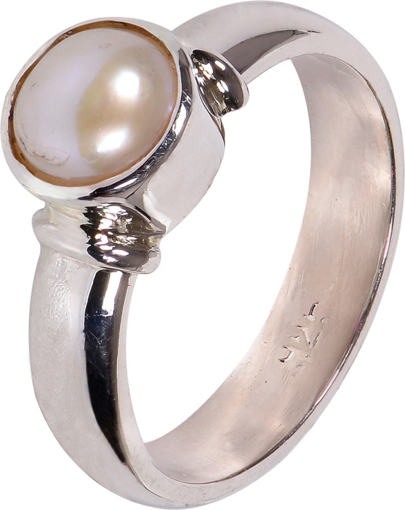 Silver pearl clearance ring price