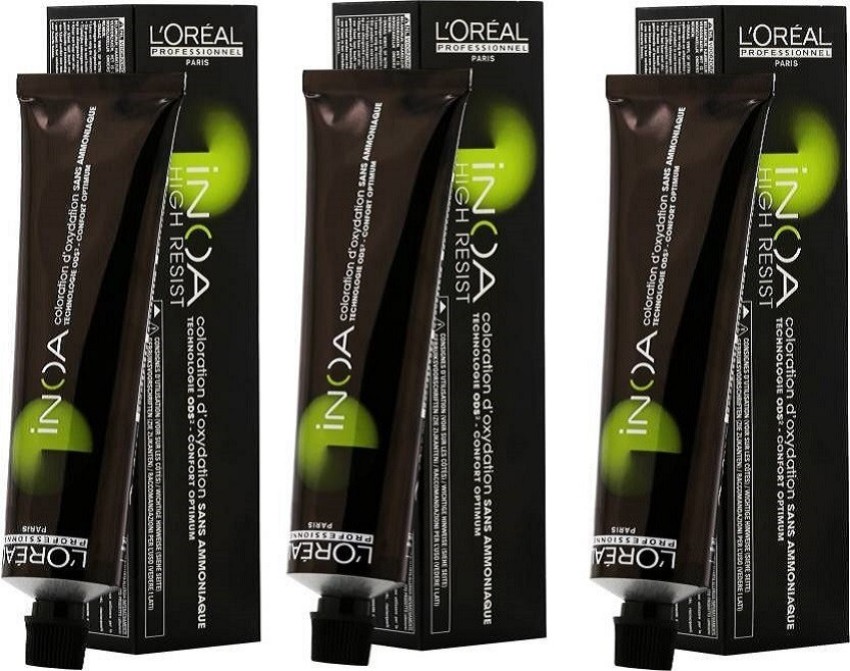 LOréal Professionnel Inoa Hair Colour No 4 Brown 60g  Pack of 3 Hair  Color Brown  BROWN  Price in India Buy LOréal Professionnel Inoa Hair  Colour No 4 Brown 60g 