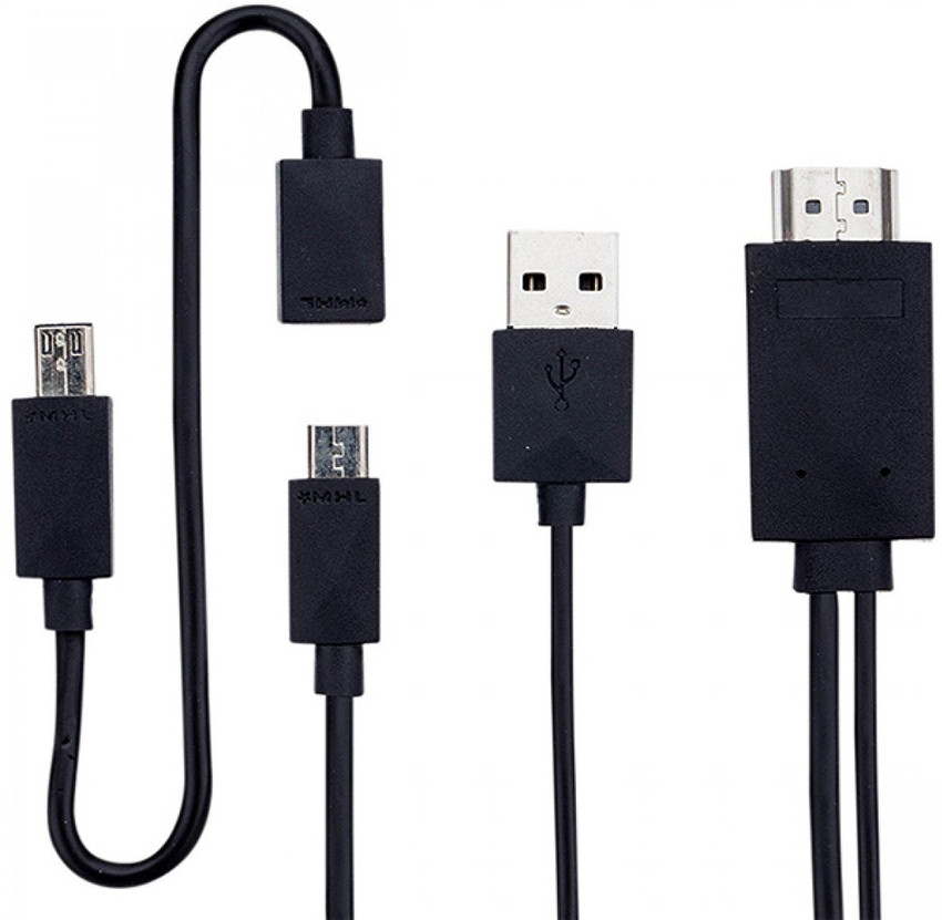 Cellphonez MHL Cable 2 m MHL to HDMI Media Adapter Kit 6.5 Feet 2M Universal MHL Micro USB to HDMI Cable HDTV Adapter for MHL Enable Devices Cellphonez Flipkart