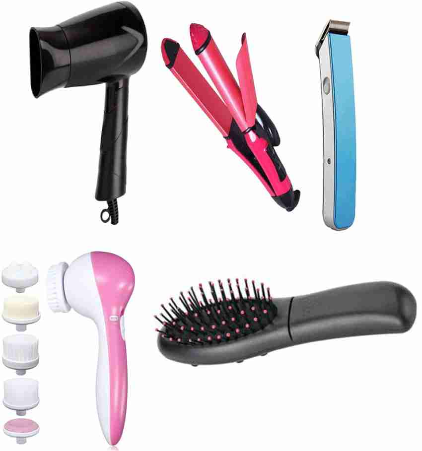 Hair straightener shop curler combo