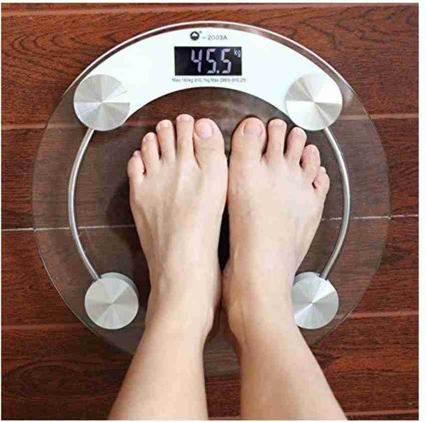 Kaushikiwings Personal Health Human Body Weight Machine Round Glass Weighing Scale Weighing Scale