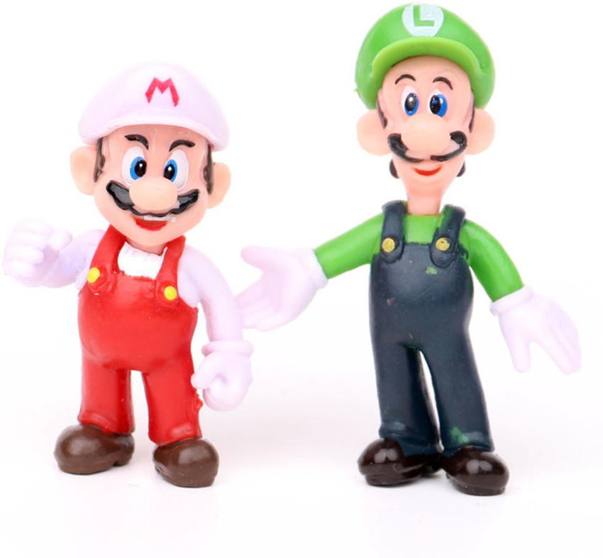 Super Mario Odyssey Luigi Wario Toad Action Figure Kid Cake Topper