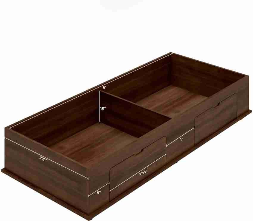 Okra Diwan Engineered Wood Single Box Bed Price in India Buy