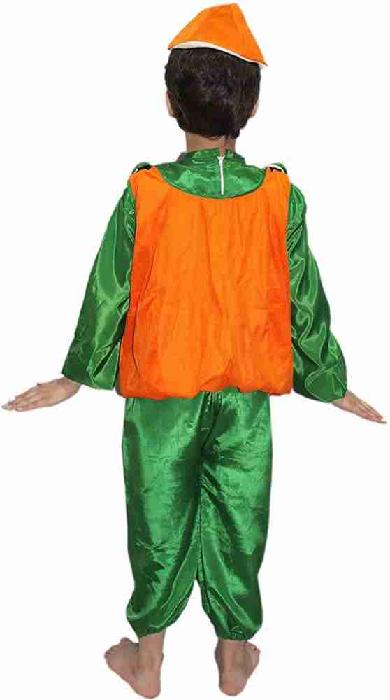 Buy FLIPWORLD Polyester Pumpkin Vegetable Kids Fancy Dress Costume, Pumpkin Kids Costume, Fancy Dress For Kids