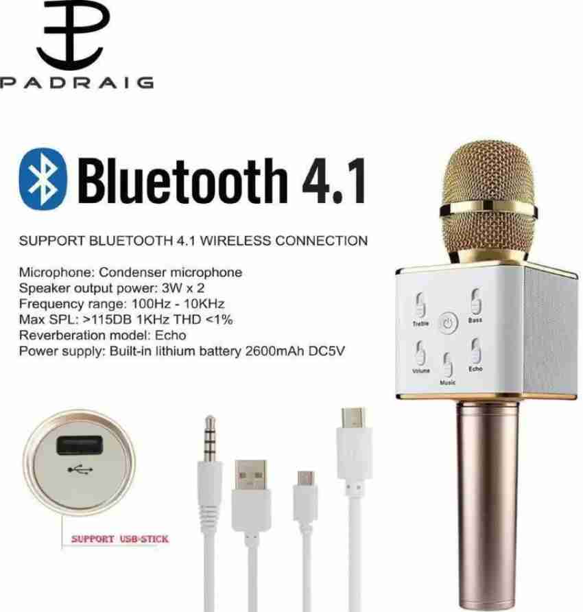 Wireless Bluetooth Microphone with Built-in HiFi Speaker