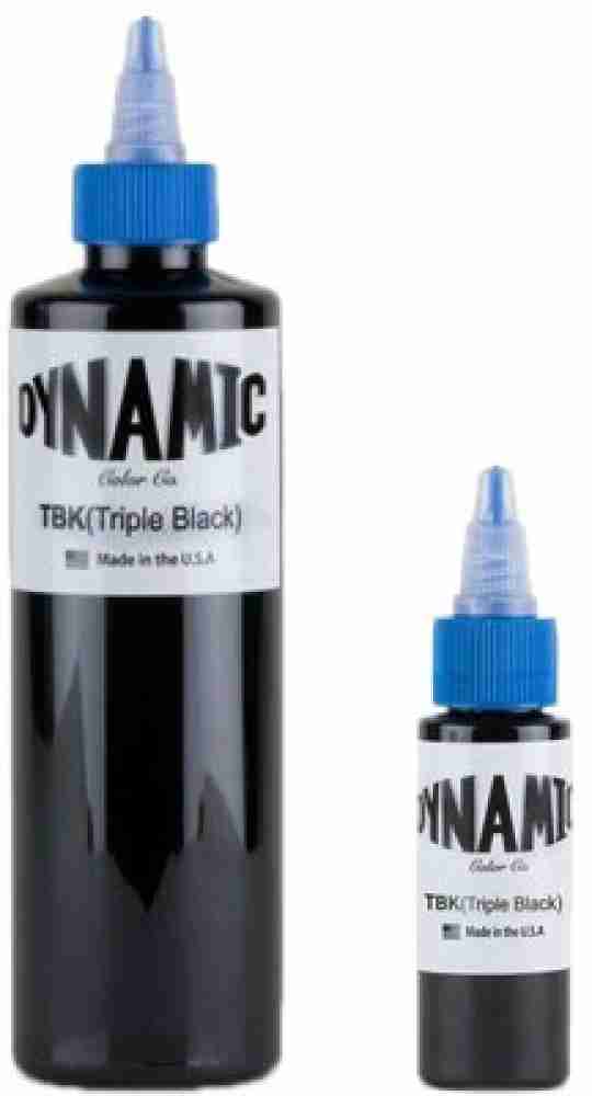 Triple Black Tattoo Ink by Dynamic - 8oz USA (TBK)