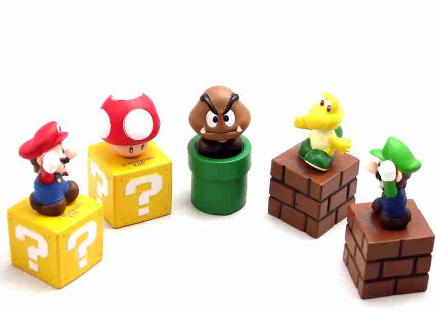 Premium Complete Super Mario Figures - 6pc Collectible Kit - Mario, Luigi,  Yoshi