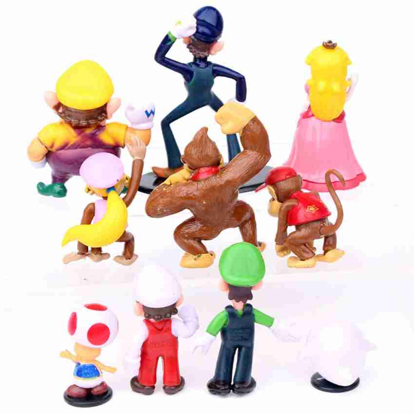 Super Mario Odyssey Luigi Wario Toad Action Figure Kid Cake Topper Toy  Figurine