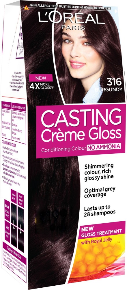 Buy LOreal Paris Casting Creme Gloss Ammonia Free Hair Colour Darkest  Brown 300 875 g  72 ml Online at Best Prices in India  JioMart