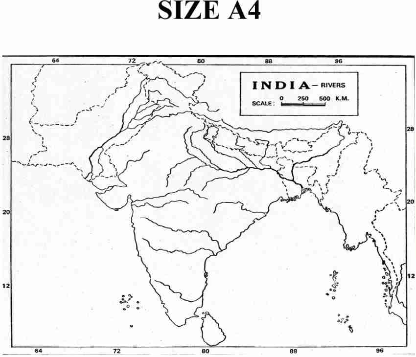 Rivers Of India India Map, Indian River Map, Map Outline, 48% OFF