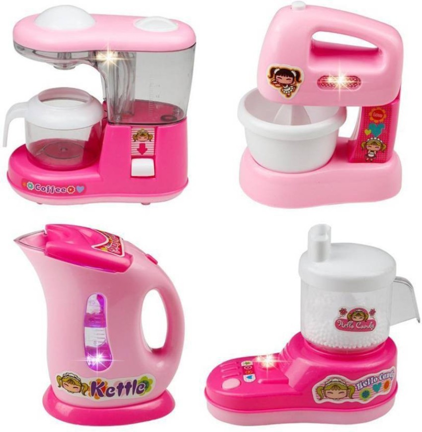 Toy Kitchen Appliances for Kids with Play Food, Workable Toy