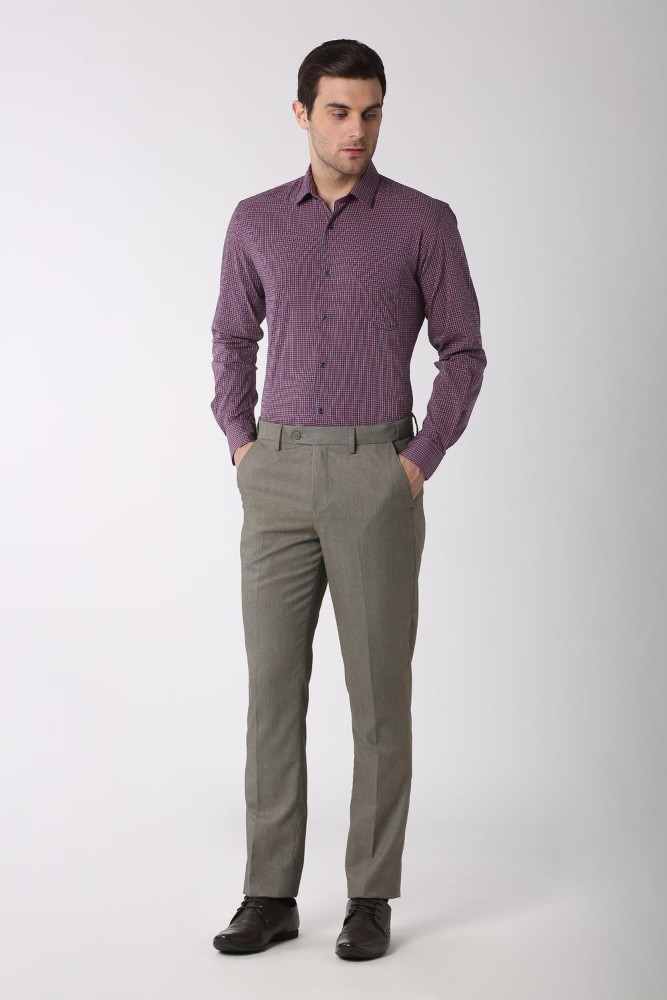 Buy Van Heusen Purple Shirt Online  685467  Van Heusen