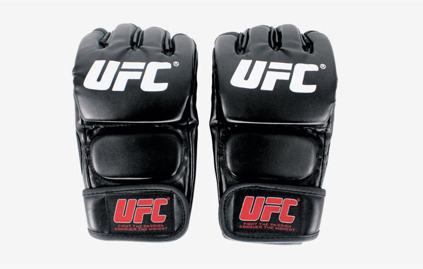 UFC Black Fighting Boxing Sports Leather Gloves Tiger Thai fight