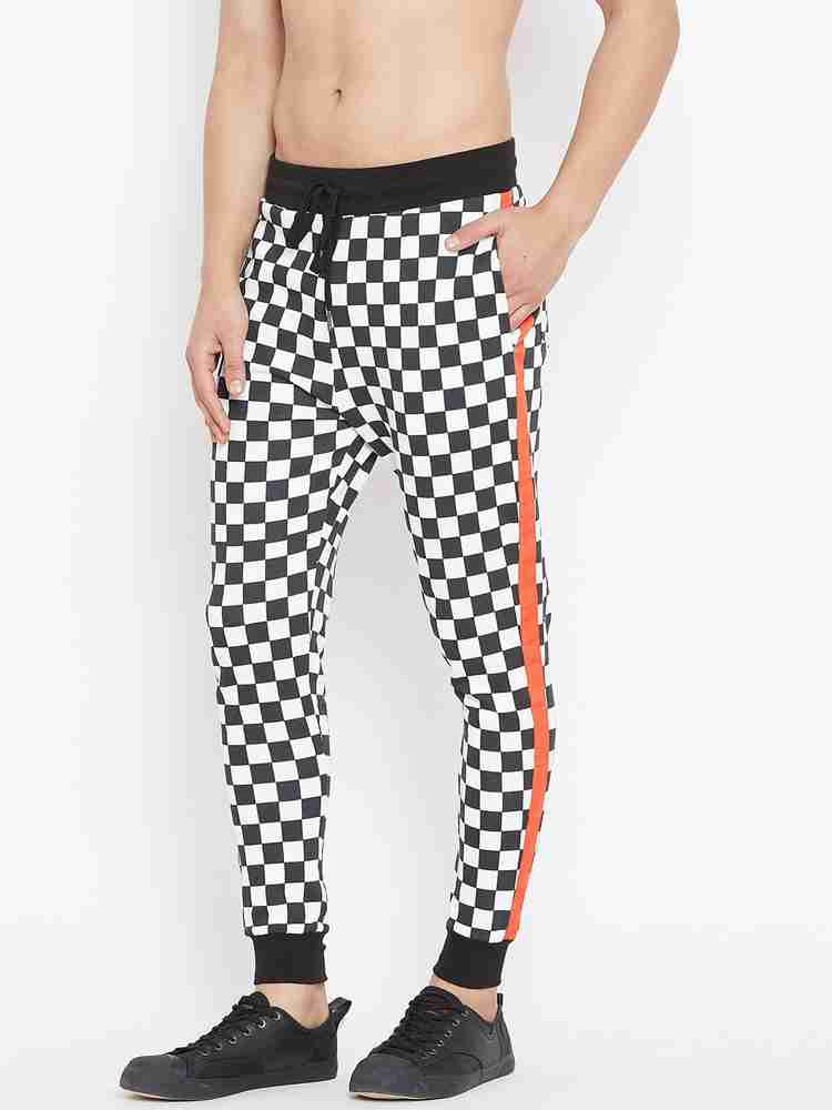 Checkered jogger pants discount