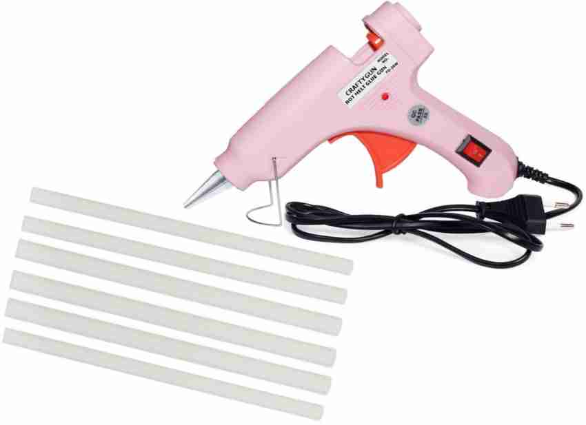 7 MM HOT Adhesive (Glue Sticks) with Pink 20 WATT Mini HOT Glue Gun for DIY  Craft Work at Rs 85/piece, Loni, Ghaziabad