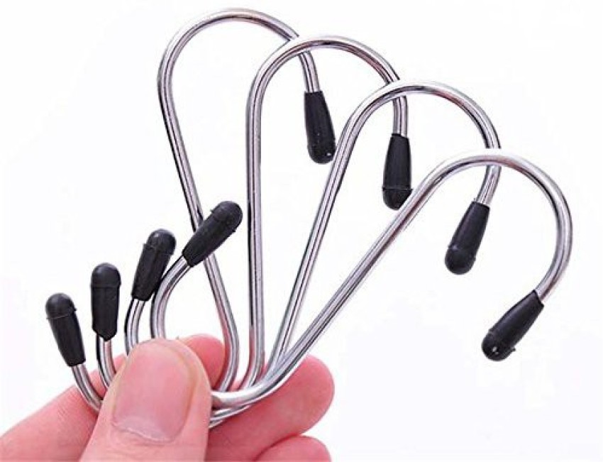 HOUSE OF QUIRK Pack of 5 S Shaped Hanging Hooks Rubber Grip Hangers for  Kitchen, Bathroom, Bedroom and Office Hook 1 Price in India - Buy HOUSE OF  QUIRK Pack of 5
