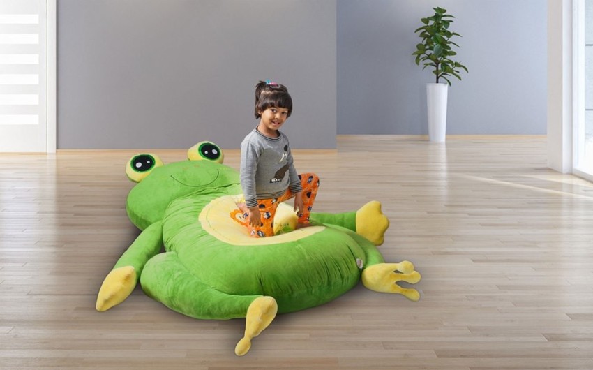 Dimpy Stuff Giant Sleeping Frog Plush Bed - 200 cm - Giant Sleeping Frog  Plush Bed . shop for Dimpy Stuff products in India.