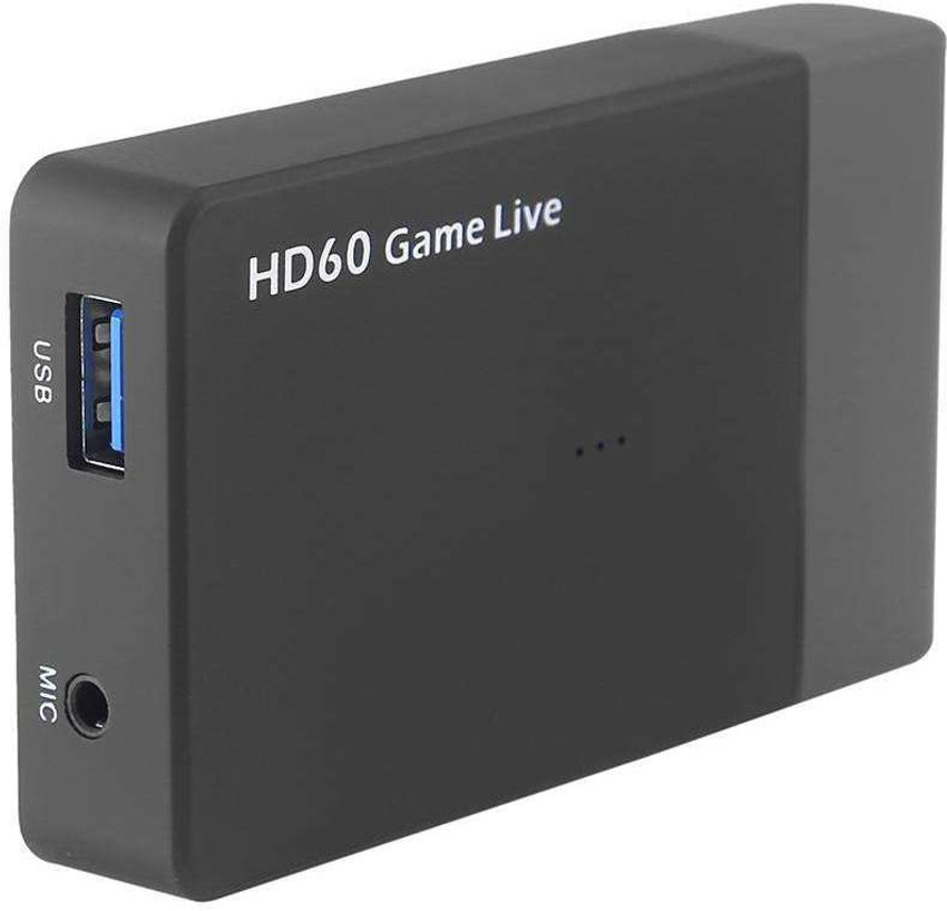 microware HDMI Game Capture HD60 USB 3.0 Live Stream Record Gameplay in HD 1080P 60FPS Edit Sounds Via Mic HD Capture Device TV Tuner Card microware Flipkart