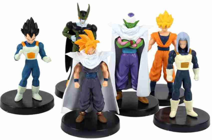 Venda 6pcs 6-8cm dragon ball z trunks do anime figura de um super