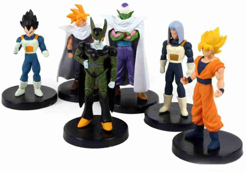 Naa 6 pcs/set Figura Dragon Ball Z Piccolo Goku Chichi Vegeta Gohan Bonito  Ver. Figura